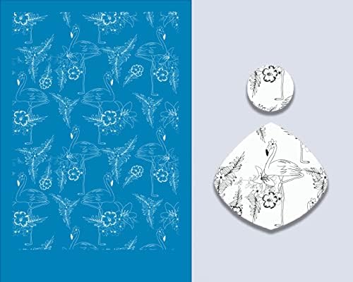 Impressão de tela de padrão de animal fofo para brincos de argila de polímero- estêncil de seda reutilizável para argila