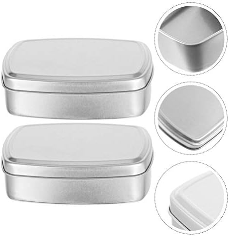 Caixa de sabão de alumínio de 2pcs de 2pcs, caixa de viagem por suporte de sabão à prova de poeira, recipientes de sabão de calma