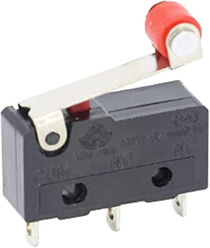 Micro switches 5 pcs Mini Micro Limitamento interruptor NO NC 3 pinos Terminais de PCB SPDT 5A 125V 250V 29mm Rolo de arco