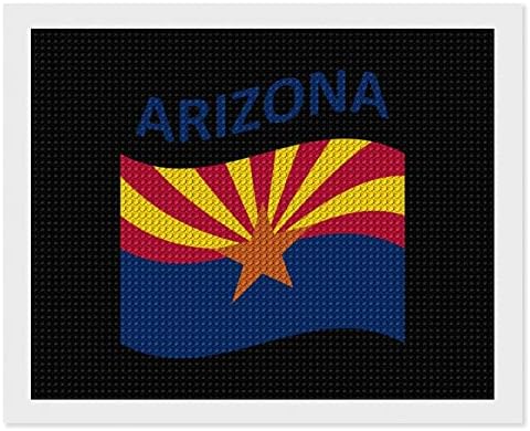 Bandeira dos kits de pintura de diamante do Arizona 5D DIY FLILHA FILIZAÇÃO RETRAS DE RETRAS DE ARTES DE WALL Decor para adultos