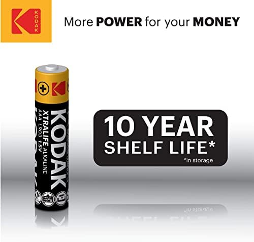 Baterias AAA 10 anos de prazo de validade, energia alcalina duradoura triplicar uma bateria, baterias à prova de vazamento