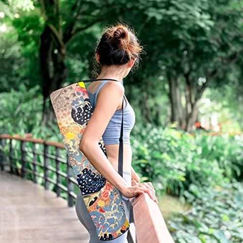 As enormes ondas de Kanagawa Yoga Mat Carrier Bag com alça de ombro de ioga bolsa de ginástica Bolsa de praia
