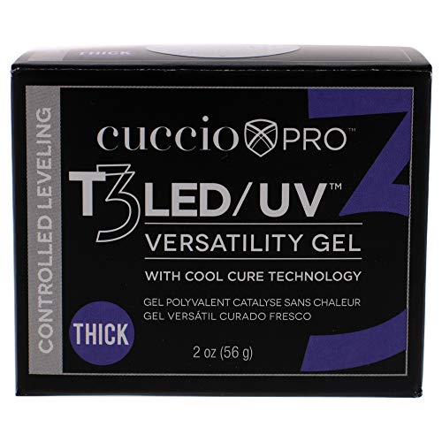 CUCcio Pro T3 LED/UV Cura Cool Versatilidade Gel - Nivelamento controlado - incrivelmente flexível - forte adesão - viscosidade