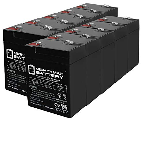 6V 4.5AH Substituição Bateria compatível com Sigmastek Eagle Picher CF-6V4.5-10 Pacote