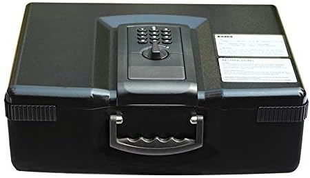 Zzhbxg cofres mini cofres digitais portáteis, casa pequena caixa portátil de depósito seguro aberto acima do tipo de gaveta jóias