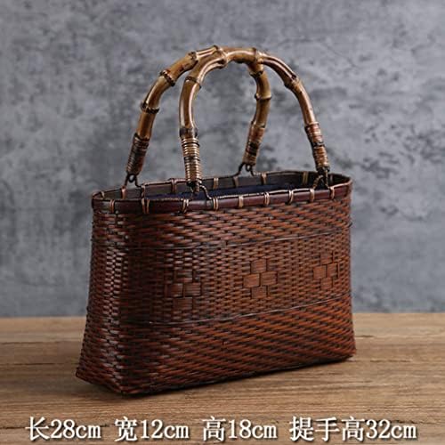 Bolsa de bolsa de bolsa feita à mão Bolsa de cesta de cesta de cesta de cesta