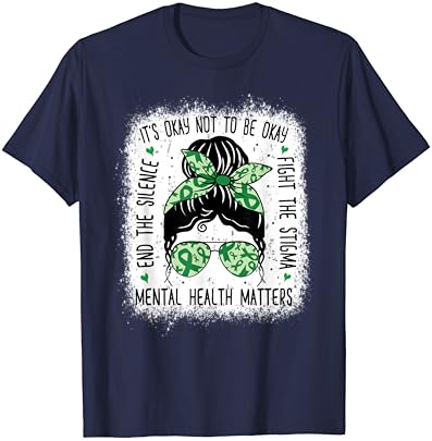 T-shirt de conscientização sobre saúde mental de saúde mental