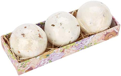 3pcs Banheiro essencial de banho de petróleo Ball Ball, com flor seca, banheira de aromaterapia para hidratação e relaxamento, Rich