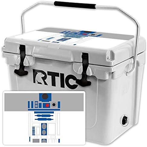 Mightyskins Skin Compatível com RTIC 20 Cooler tampa - Cyber ​​Bot | Tampa protetora, durável e exclusiva do encomendamento