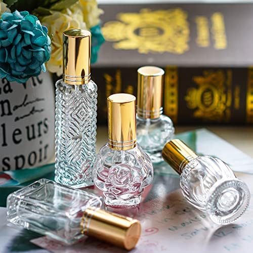 Garrafas de perfume de vidro vintage hyaline & dora hialine e dora