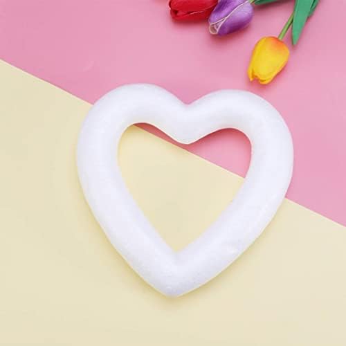 Nuobesty 10pcs White Foam Heart Forms Formulários de coração Hollo
