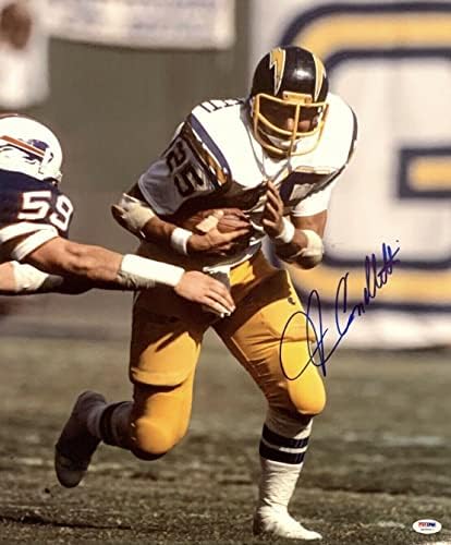 John Cappelletti assinou San Diego Chargers 16x20 Photo PSA 4A36507 - Fotos autografadas da NFL