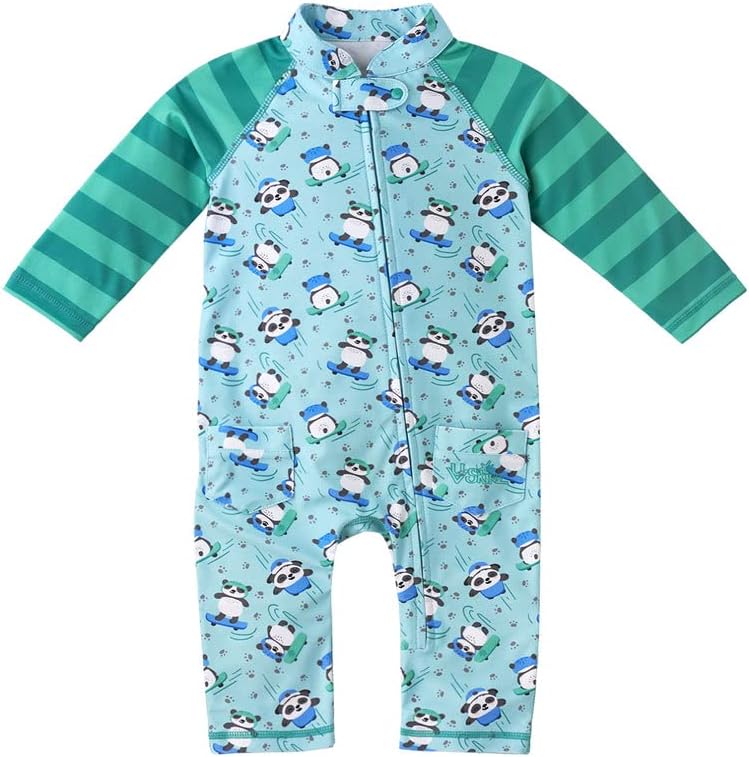 UV Skinz Baby Boys 'Sun and Swimsuit With UPF 50+ Proteção solar-maiô de uma peça, bebê e criança morta natação