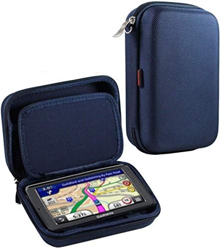 Navitech Blue Hard GPS Carry Case Compatível com Tomtom Go 5 Classic Sat Nav Nav