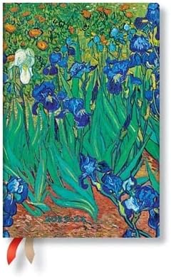 Diários de 18 meses de papel 2023-2024 Irrises de Van Gogh | Horizontal | Mini