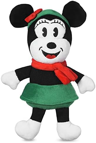 Disney para animais de estimação 9 polegadas de férias Minnie Mouse Squeaker Toy for Dogs | Minnie Mouse Plush Dog Toy | Holiday