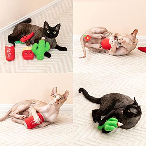 MollyBox Cat Nips Toy Cat Kicker Interactive Cat Plush Toys Pillow, Kitten Chew Toy for Indoor Cats