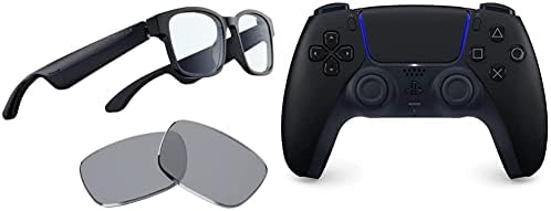 Razer Anzu Glasses Smart: Filtragem de luz azul e lentes de óculos de sol polarizados - Audio de baixa latência - Rectangle/Large