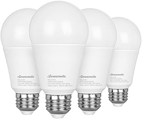 Lâmpadas LED de LED reduzíveis de 4-pacote de Dewenwils, 10 watts, 5000k Daylight, 800 lúmen, lâmpada Dim E26, UL listada
