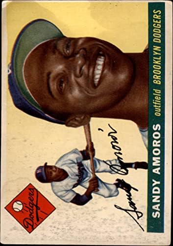 1955 Topps 75 Sandy Amoros Brooklyn Dodgers Fair Dodgers