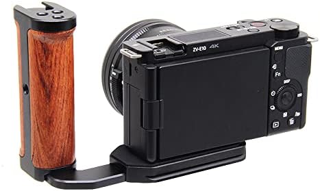 Câmera de câmera micro única alça lateral universal tiro vertical lustroche de placa com sapato frio para luz LED do microfone