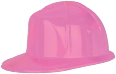 Beistle 66788-P capacete de construção de plástico de 48 pacote, rosa