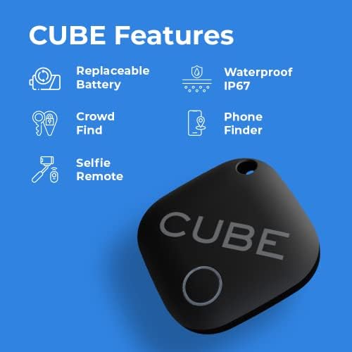 Localizador de chaves do rastreador Cube Tag Smart Bluetooth Rastreador: rastreador de chaves para chaves de carro, rastreador de