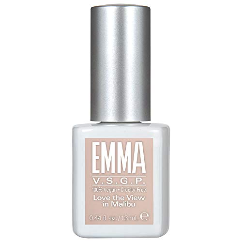 Emma Beauty Gel Polish, cor das unhas duradouras, fórmula livre de 12+, vegan e sem crueldade, adora a vista em Malibu, 0,44