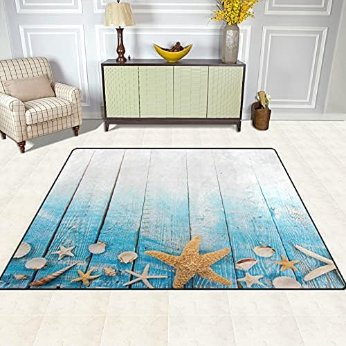 Estrela de verão em madeira grande área macia tapetes berçário tapete de tapete para crianças sala de estar quarto quarto