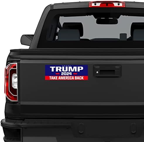 Shmbada 2 pcs Trump 2024 Tomar adesivos de vinil America de volta decalque impermeável para carro, caminhões, pára