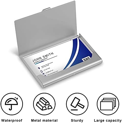 Gatos com linhas estrelas Dots Id Card Titular Silm Case Profissional Metal Nome Card Pocket Pocket Pocket
