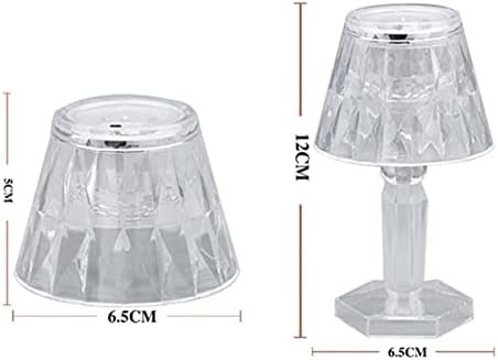 Lâmpada de mesa de cristal de Walbest - Lâmpada de Luz de Luz de Luz de Luz de Luz de Diamante Crystal