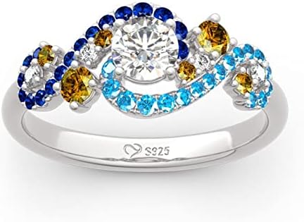 Anel de noivado de personalidade incrustado para mulheres para mulheres moda moda cúbica zircônia anel de casamento jóias