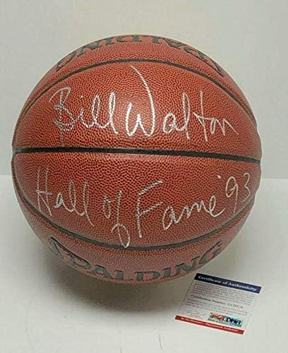 Bill Walton assinou basquete PSA/DNA CoA Autograph Celtics Clippers UCLA Bruins - Basquete autografado