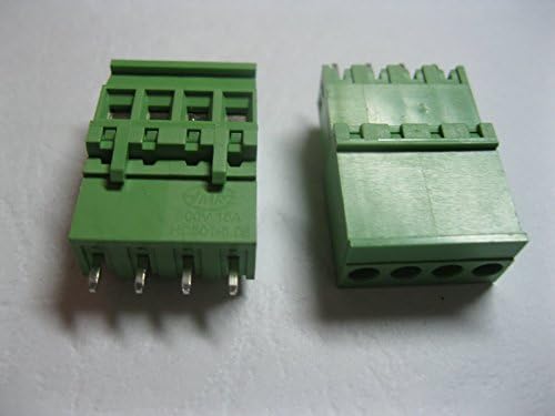 40 PCs Tipo de pinça reta 4way/pino de pin de 5,08 mm de parafuso conector de bloco de parafuso de parafuso 2EDCD-5.08a-2EDCV