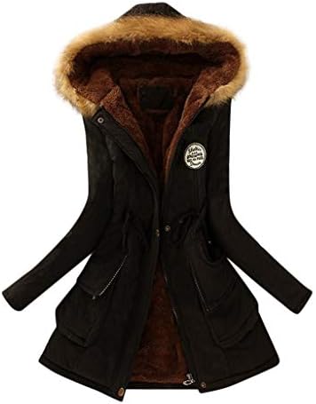 SATA 9 Mulheres quentes parka casacos de casacos de inverno falam peles alinhadas long slim engross lã jaqueta fora