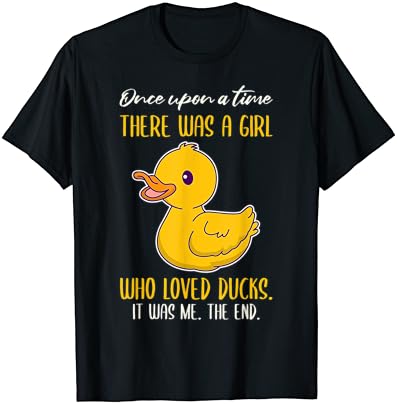 Uma vez havia uma garota que amava a camiseta dos patos