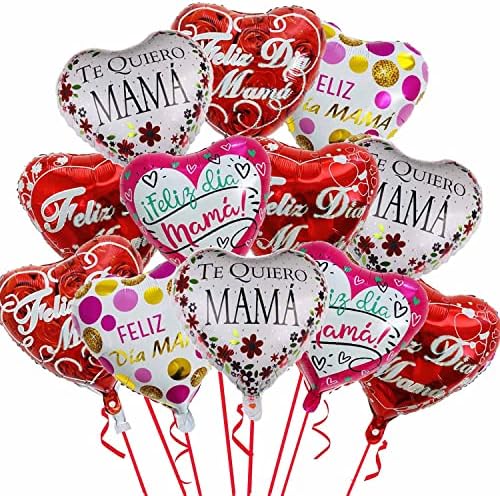 Feliz Dia das Mães Folas de Balões Decoração da festa - Balão do Dia das Mães Melhor Mã