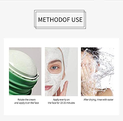Máscara de chá verde Máscara, máscara de barra de argila purificadora máscara de limpeza verde para hidrata hidrata o controle