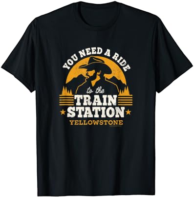 Yellowstone - você precisa de um passeio para a camiseta da estação de trem