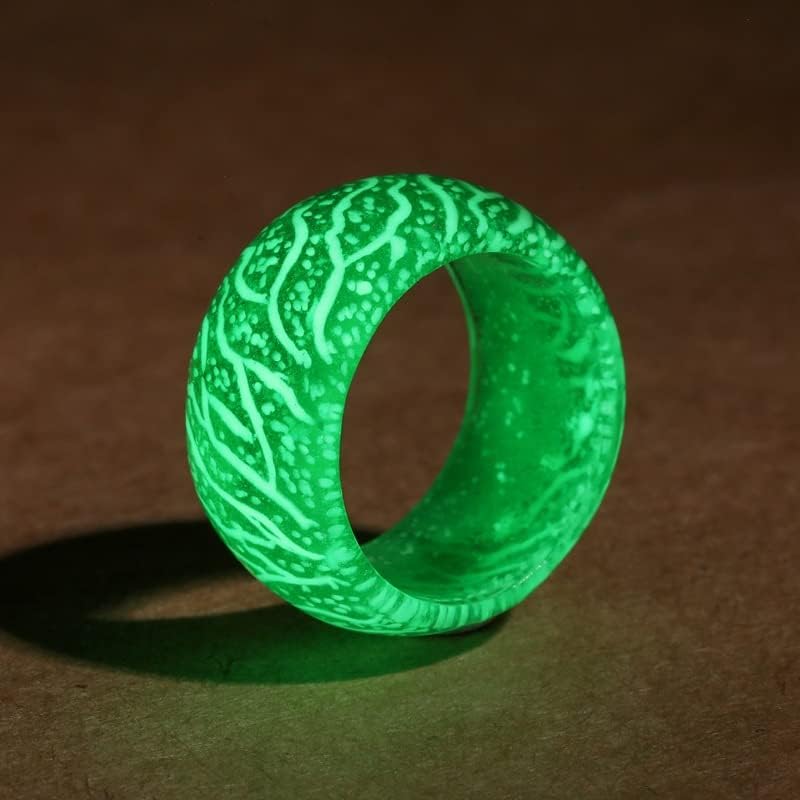 Venus Orb Ring for Women, brilho nos anéis de acrílico de resina luminosa escura para homens adolescentes, joias estéticas