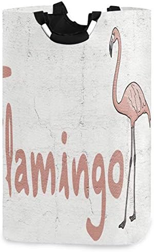 VISESUNNY Abstract Flamingo Animal Lavanderia grande cesto com maça