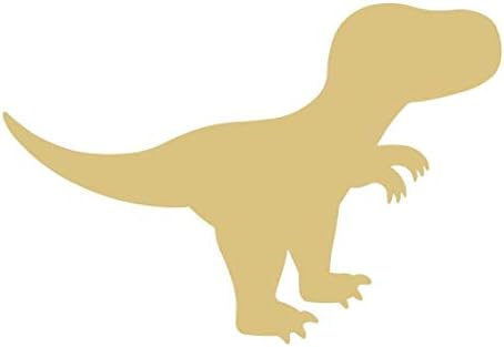 T-Rex Cutout Cutout inacabado Dinosaur Animal História Pré-Histórica Dançador da porta da sala de capa MDF Estilo de tela 1 em forma