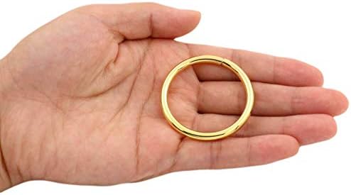 Tianbang 1,5 de diâmetro interno o anel não soldado - pacote de ouro - de 4