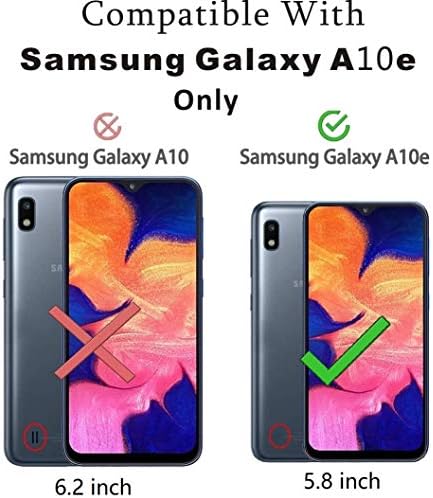 Yiakeng Samsung Galaxy A10E, protetor de choque à prova de choque com capa de telefone dura para o Samsung Galaxy A10E