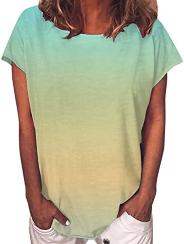 Plus tamanhos roupas para mulheres feminino de verão moda top casual impresso solto laminado mangas curtas camiseta