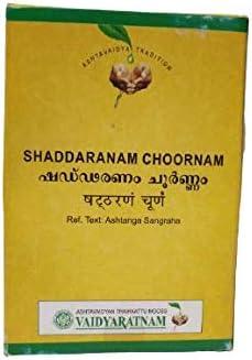 Vaidyaratnam Shaddaranam Choornam 50 g Produtos de ervas ayurvédicos, produtos orgânicos de Ayurveda