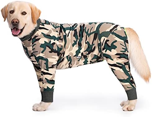 Pijama de cachorro Terno de recuperação para cães após a cirurgia cães grandes, cães grandes, macacão de cachorro adorável