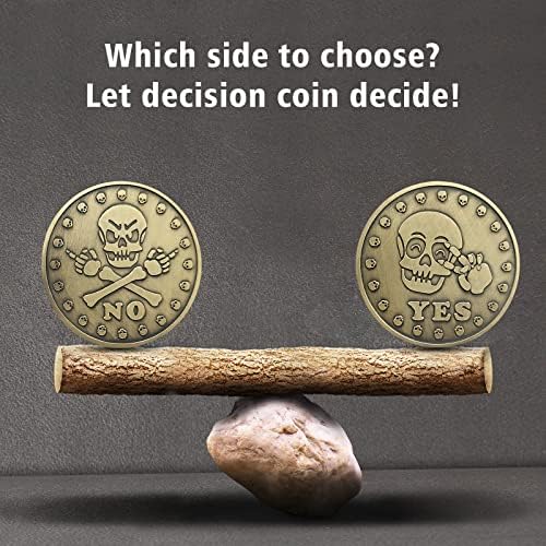 Sim Não Moeda-yes ou nenhum tomador de decisão moedas engraçadas de moedas de moedas de duas salas de dupla face Dangas de