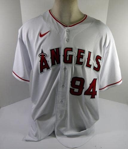 2022 Los Angeles Angels Ali Modami 94 Jogo emitido POS Usado White Jersey 56 91 - Jogo usou camisas MLB usadas